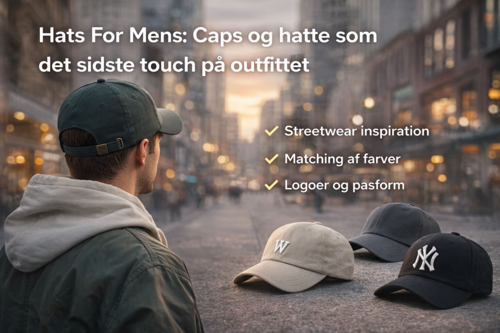 Caps og hatte som det sidste touch på outfittet
